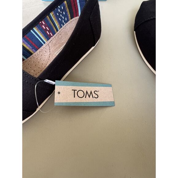 Toms Alpargata Black Canvas Women’s Size 7 - Picture 11 of 13